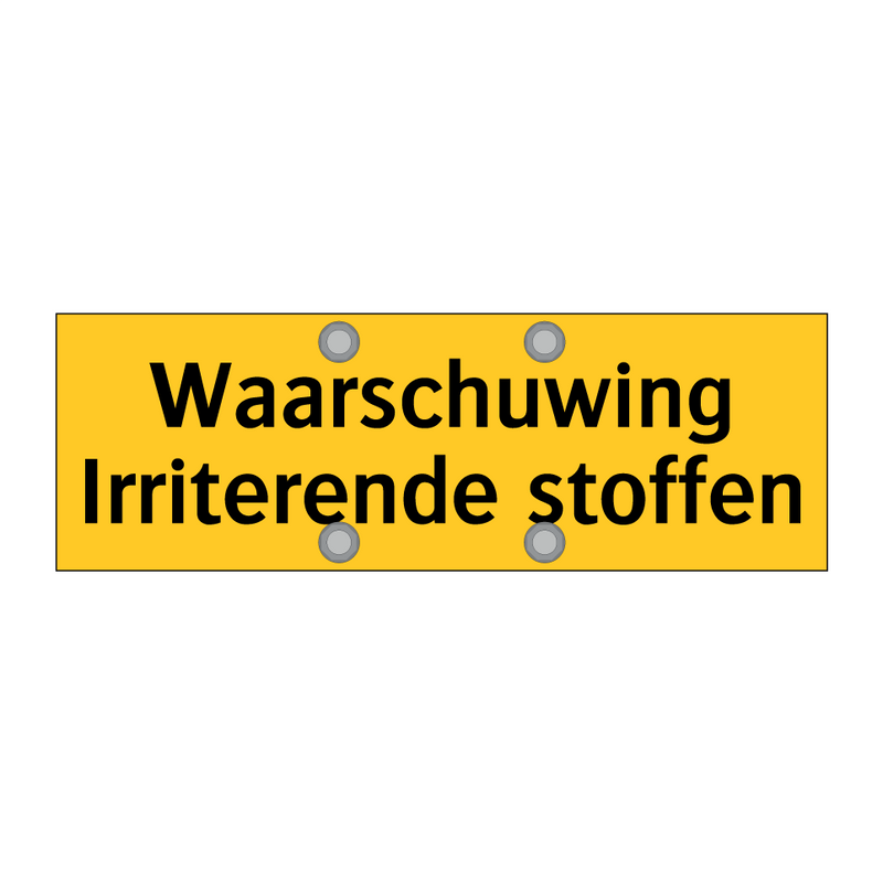 Waarschuwing Irriterende stoffen