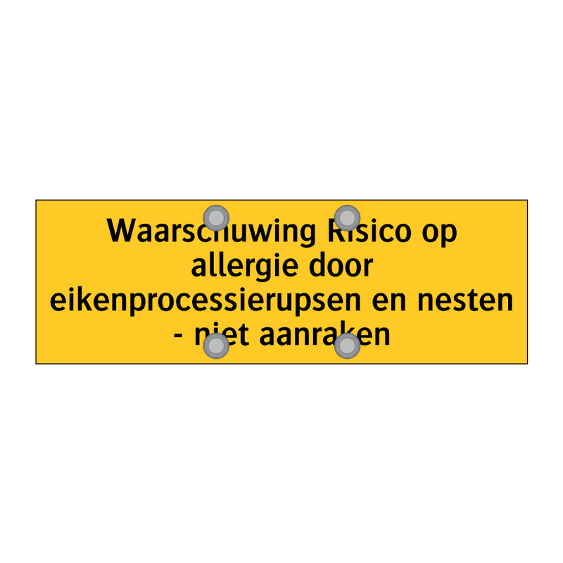 Waarschuwing Risico op allergie door /.../