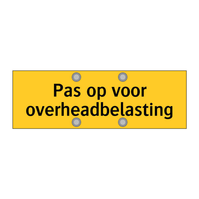 Pas op voor overheadbelasting