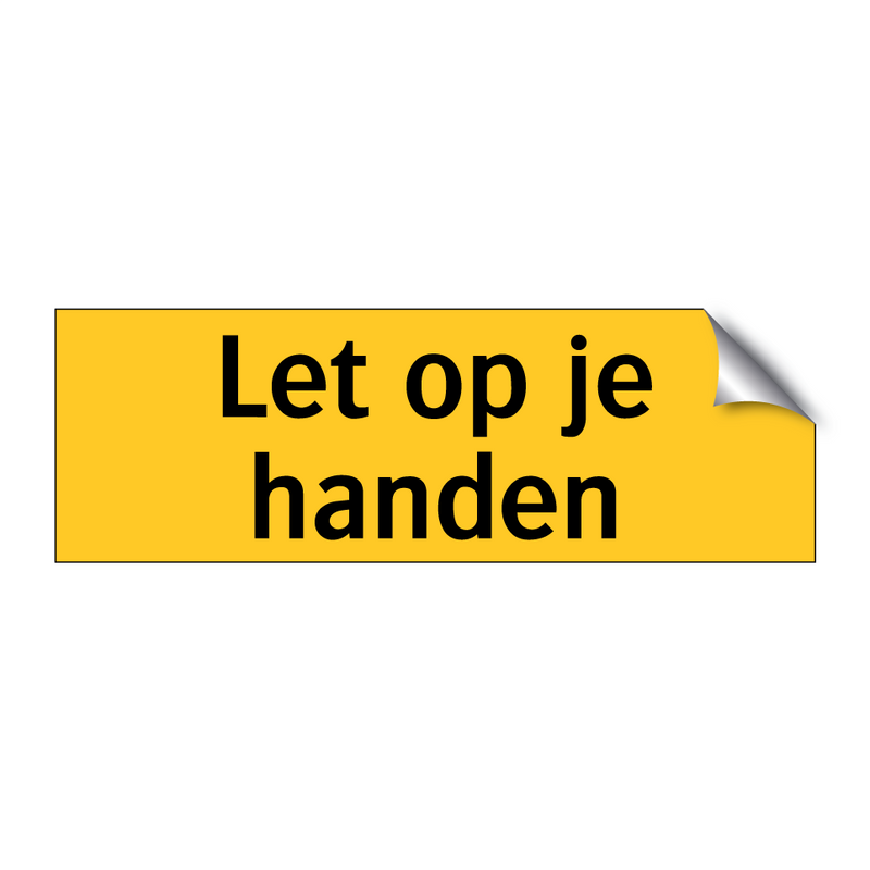 Let op je handen