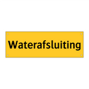 Waterafsluiting