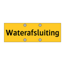 Waterafsluiting