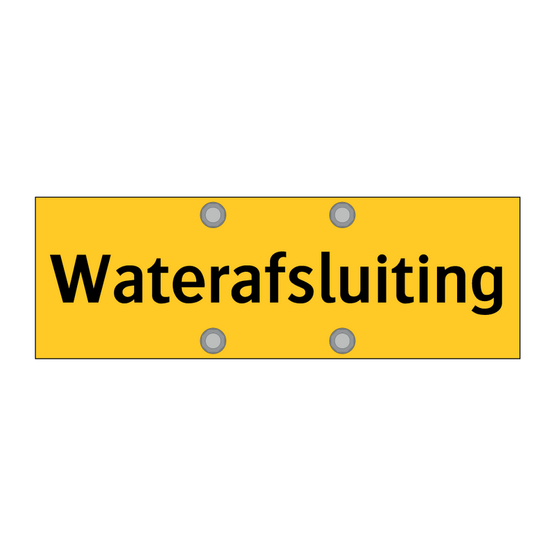 Waterafsluiting