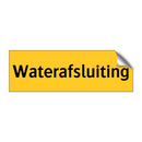 Waterafsluiting