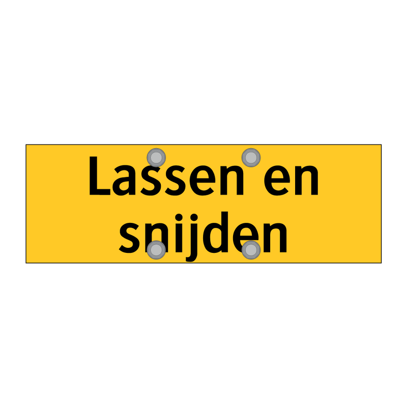 Lassen en snijden