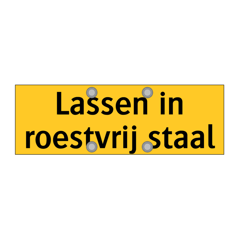 Lassen in roestvrij staal