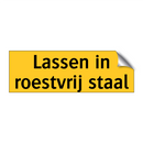 Lassen in roestvrij staal