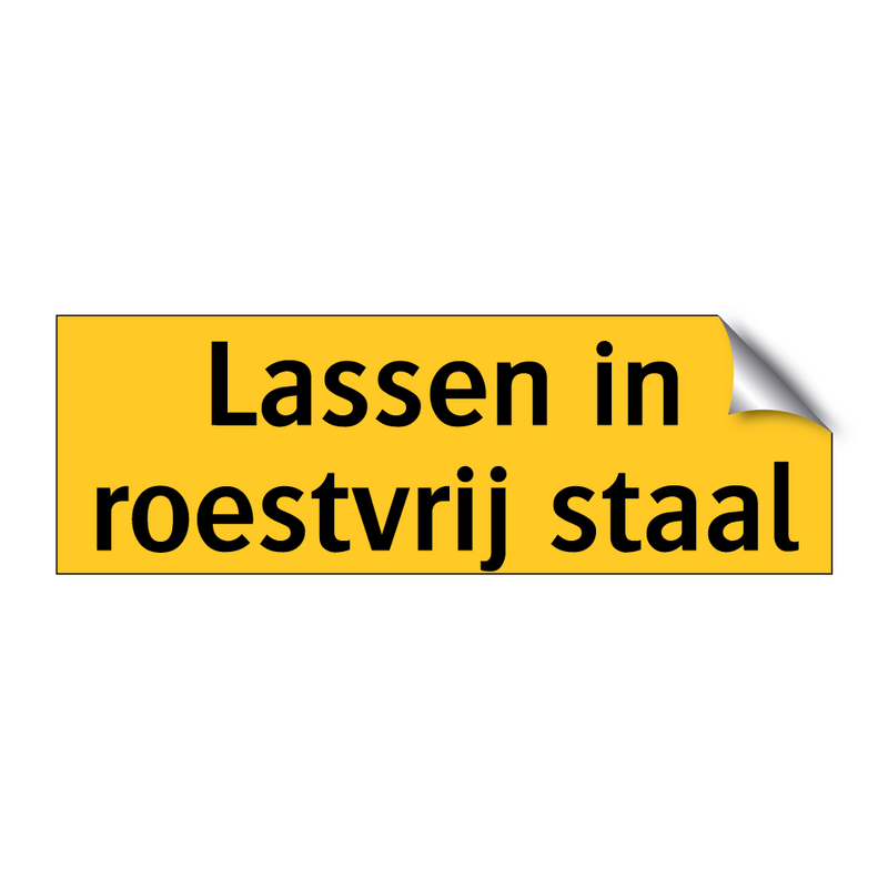 Lassen in roestvrij staal