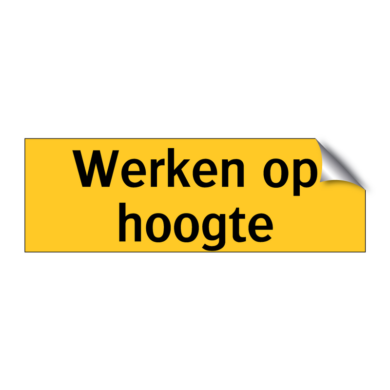 Werken op hoogte