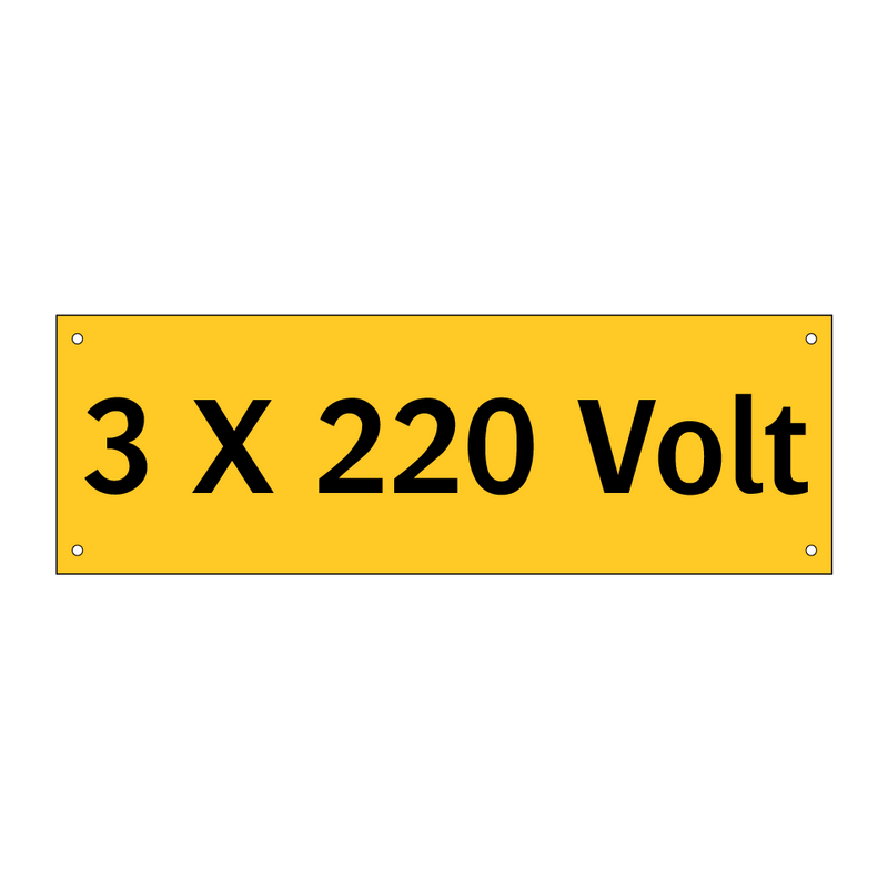 3 X 220 Volt