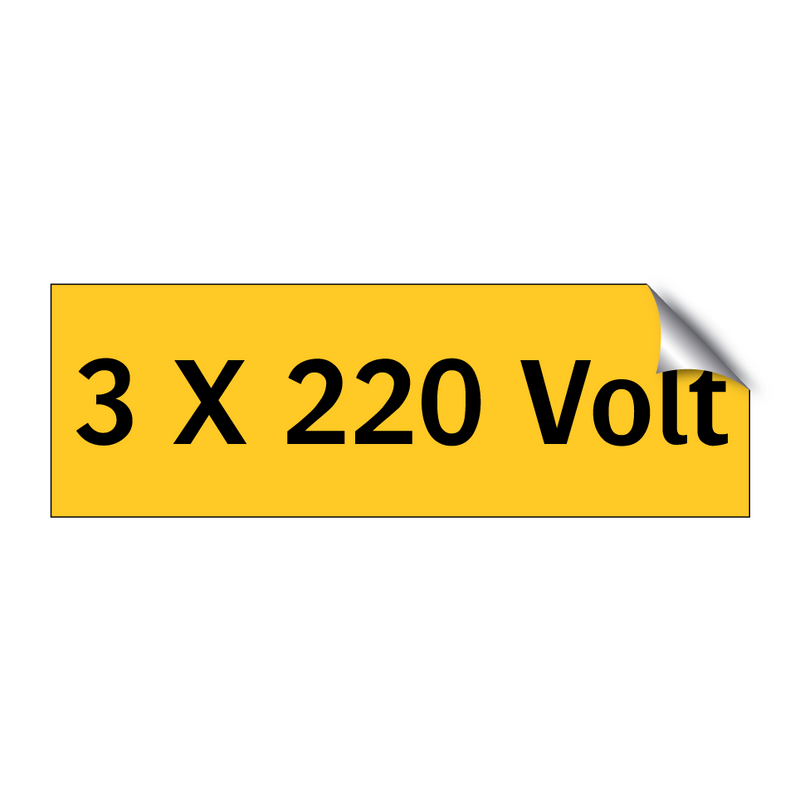 3 X 220 Volt