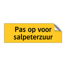 Pas op voor salpeterzuur