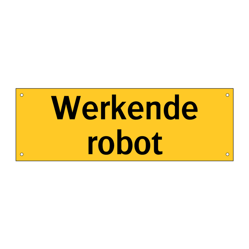 Werkende robot