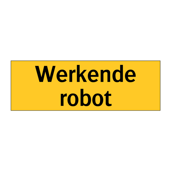 Werkende robot