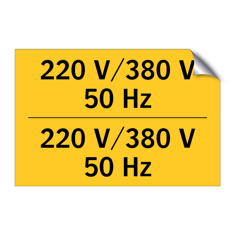 220 V/380 V 50 Hz