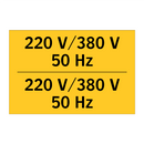 220 V/380 V 50 Hz