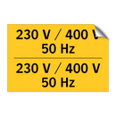 230 V / 400 V 50 Hz