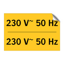 230 V~ 50 Hz