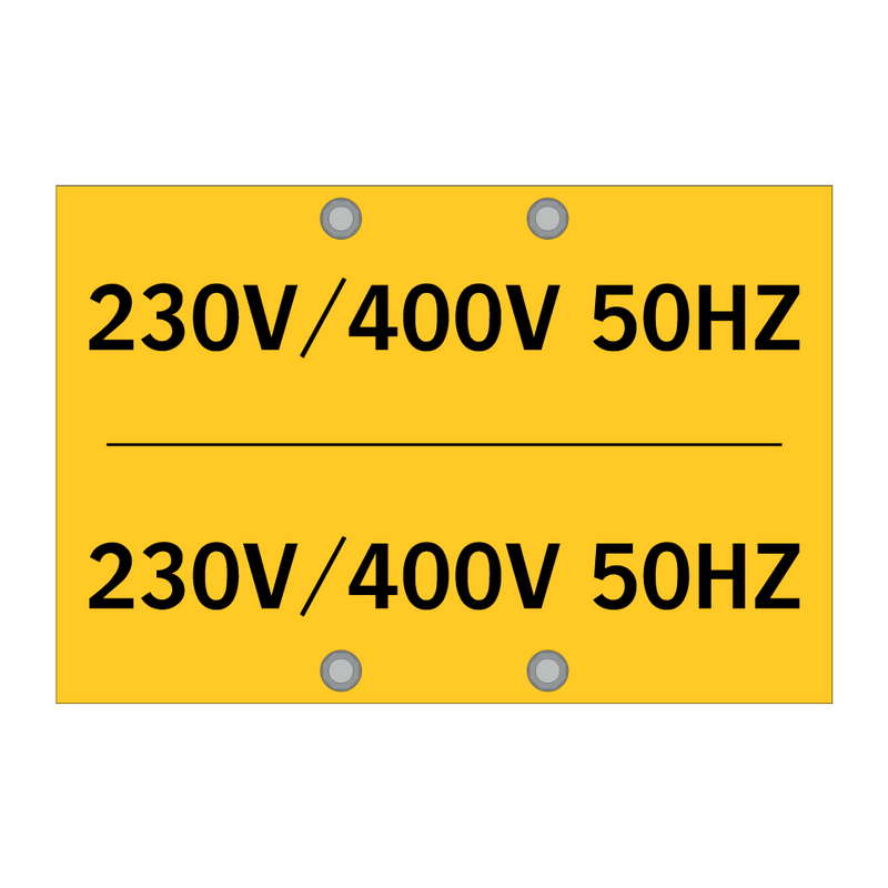 230V/400V 50HZ