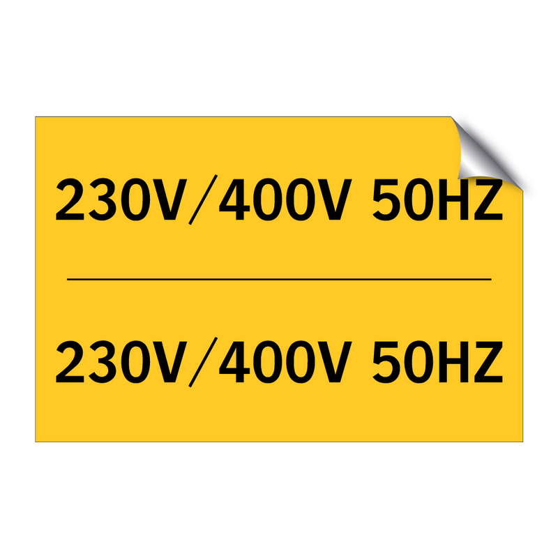 230V/400V 50HZ