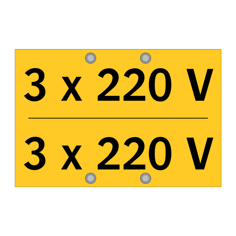 3 x 220 V
