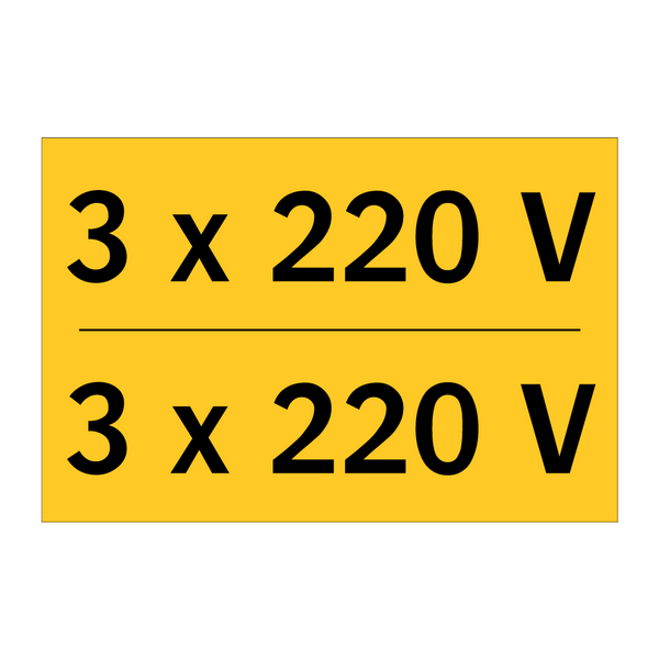 3 x 220 V