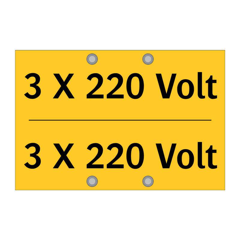 3 X 220 Volt