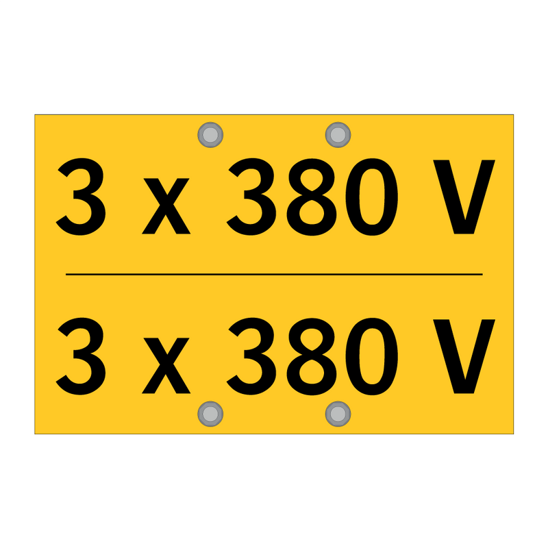3 x 380 V
