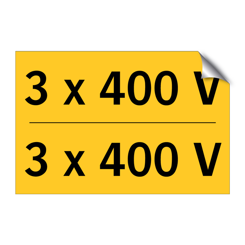 3 x 400 V