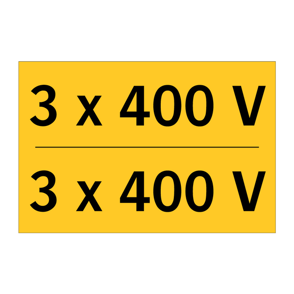3 x 400 V