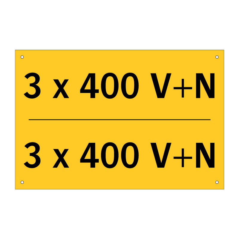 3 x 400 V+N