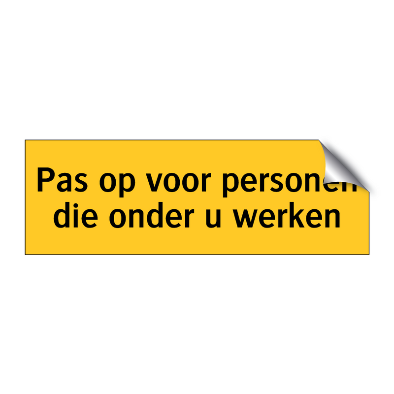 Pas op voor personen die onder u werken