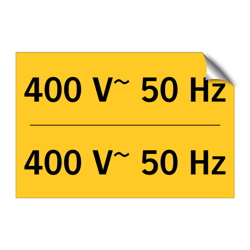 400 V~ 50 Hz