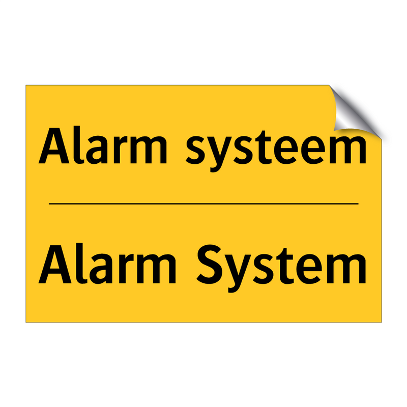 Alarm systeem - Alarm System