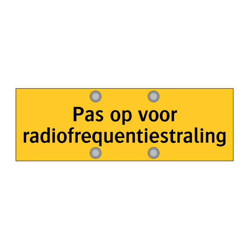 Pas op voor radiofrequentiestraling