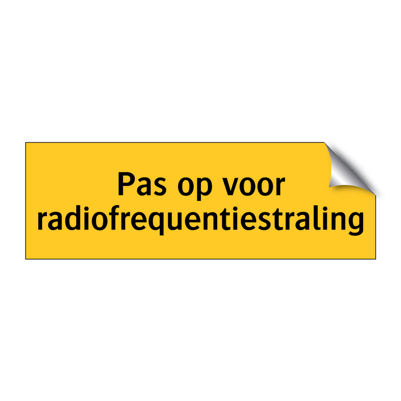 Pas op voor radiofrequentiestraling