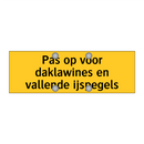 Pas op voor daklawines en vallende ijspegels