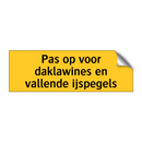 Pas op voor daklawines en vallende ijspegels