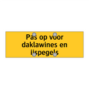 Pas op voor daklawines en ijspegels