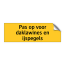 Pas op voor daklawines en ijspegels