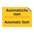 Automatische start - Automatic Start