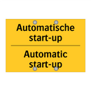 Automatische start-up - Automatic start-up