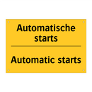 Automatische starts - Automatic starts