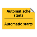 Automatische starts - Automatic starts