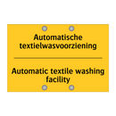 Automatische textielwasvoorziening - Automatic textile washing facility