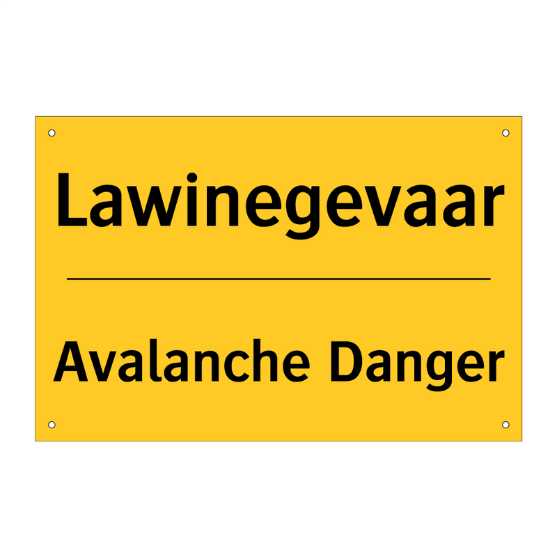 Lawinegevaar - Avalanche Danger