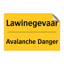 Lawinegevaar - Avalanche Danger