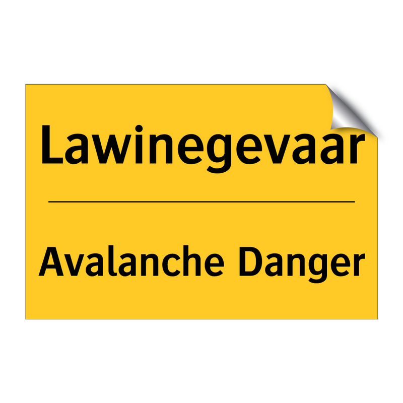 Lawinegevaar - Avalanche Danger