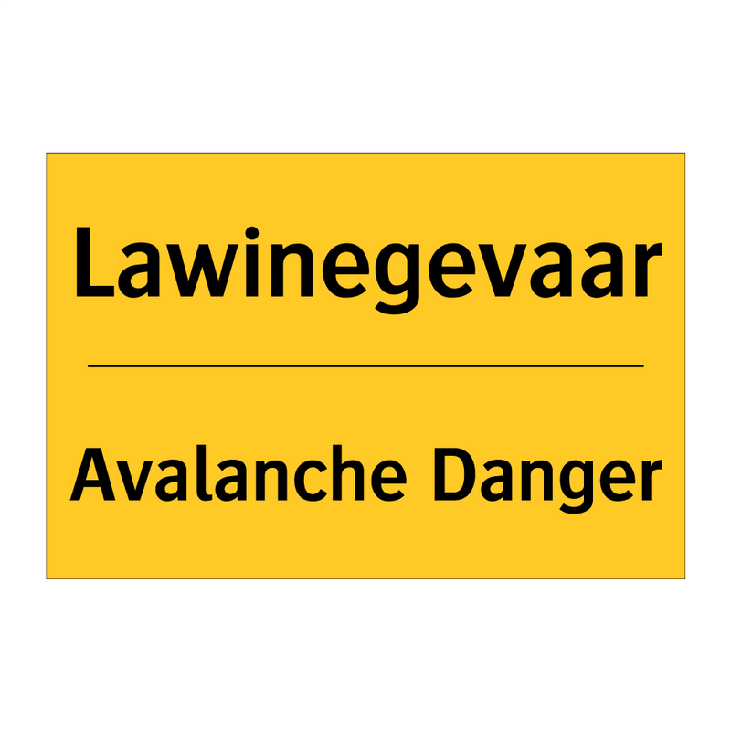 Lawinegevaar - Avalanche Danger