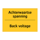 Achterwaartse spanning - Back voltage